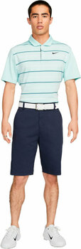 Camisa pólo Nike Dri-Fit Tiger Woods Mens Striped Golf Polo Jade Ice/Geode Teal/Summit White/Black L - 6