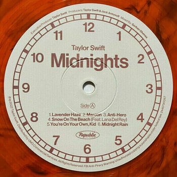 Vinyylilevy Taylor Swift - Midnights (Blood Moon Vinyl) (LP) - 3