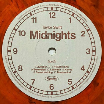 Vinyylilevy Taylor Swift - Midnights (Blood Moon Vinyl) (LP) - 4