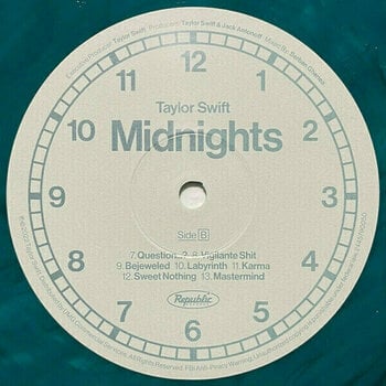 Disco de vinilo Taylor Swift - Midnights (Jade Green Vinyl) (LP) - 4