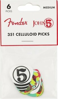 Médiators Fender John 5 351 Celluloid Picks Médiators - 2