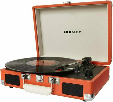 Hordozható lemezjátszó Crosley Cruiser Deluxe Orange - 4