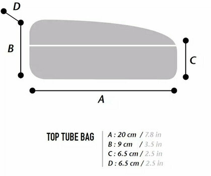 Kolesarske torbe Woho X-Touring Top Tube Bag Cyber Camo Diamond Black 1,1 L - 8