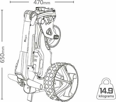 Električni voziček za golf Motocaddy M7 GPS Ultra Black Električni voziček za golf - 7