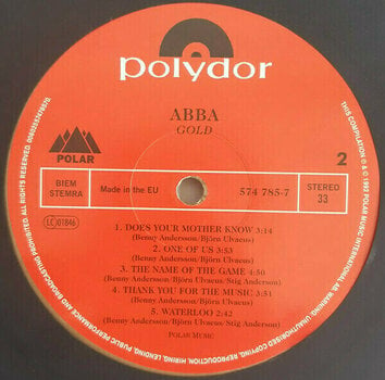 Vinylskiva Abba - Gold (Golden Coloured) (2 LP) - 7