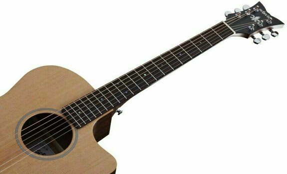 Guitarra Jumbo Schecter Deluxe Acoustic Natural Satin - 5