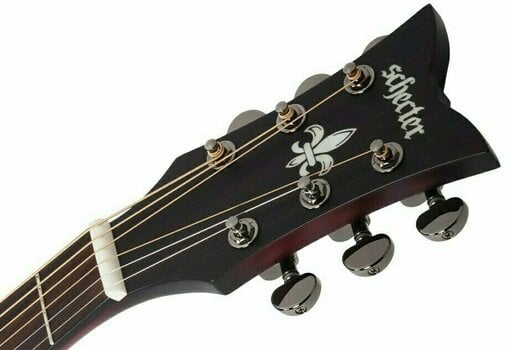 electro-acoustic guitar Schecter Orleans Stage Acoustic Vampyre Red Burst Satin - 9