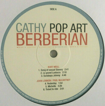 Disque vinyle Cathy Berberian - Pop Art (LP) - 2