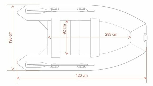 Nafukovací čln Gladiator Nafukovací čln B420AL 420 cm Camo Digital - 8