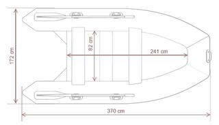 Barcă gonflabilă Gladiator Barcă gonflabilă B370AL Camo Digital 370 cm - 7