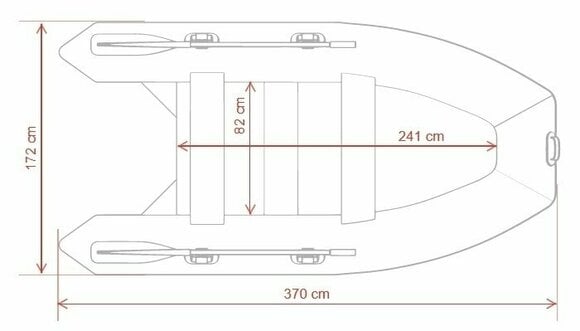 Надуваема лодка Gladiator Надуваема лодка B370AL 370 cm Camo Digital - 8