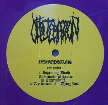 Disco de vinilo Obliteration - Nekropsalms (Purple Coloured) (LP) - 3