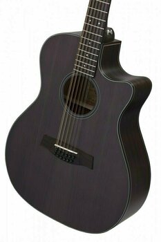 12-string Acoustic-electric Guitar Schecter Orleans Studio-12 SeeThru Black - 3