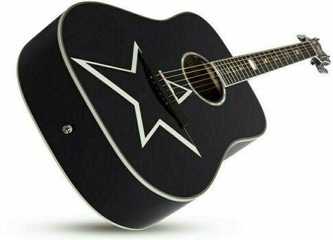 electro-acoustic guitar Schecter Robert Smith RS-1000 Busker Black - 4