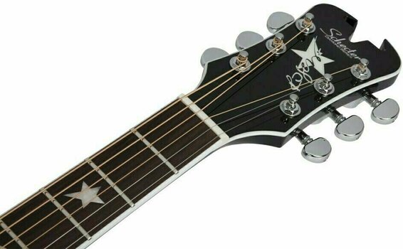 elektroakustisk gitarr Schecter Robert Smith RS-1000 Busker Svart - 5