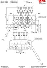 Tremolo Schaller Lockmeister 6 Trem 32 Block 16 Radius R3 BlackChrome Black Chrome - 1