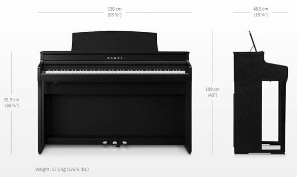 Piano numérique Kawai CA401B Premium Satin Black Piano numérique - 3