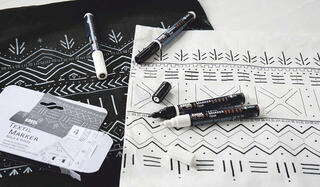 Filzstift Kreul 92751 Textile Marker Black & White Set Set Textilmarker 2 mm Black & White 4 Stck - 2