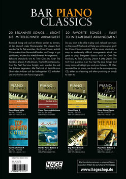 Partitions pour piano HAGE Musikverlag Bar Piano Classics (CD) - 2