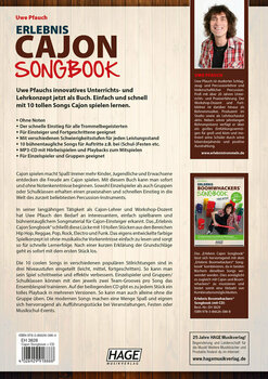 Nuotit rummuille ja perkussiosoittimille HAGE Musikverlag Experience Cajon Songbook with MP3-CD Nuottikirja - 2