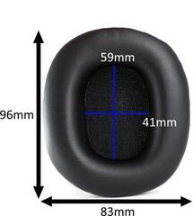 Ear Pads Veles-X ATH-M  ATH-M Series- ATH-M20x- ATH-M50x- ATH-M70x-ATH-M30x-ATH-M40x Black Ear Pads - 4