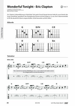 Noten für Gitarren und Bassgitarren HAGE Musikverlag Let's Play Guitar Volume 2 with DVD and 2 CDs - 3