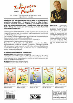 Παρτιτούρα για Πνευστά Όργανα HAGE Musikverlag Trumpet Fox Volume 2 (incl. CD) German - 2