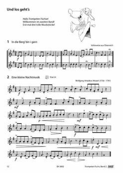 Music sheet for wind instruments HAGE Musikverlag Trumpet Fox Volume 2 (incl. CD) German - 3