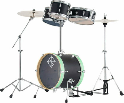 Akustik-Drumset Dixon PODJ516BG Jet Set Plus Shellset Black Green - 2