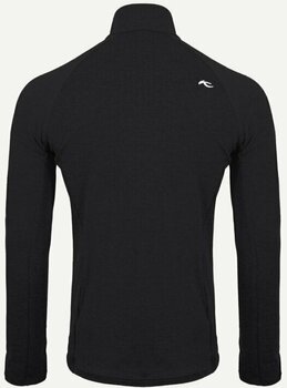 Camiseta de esquí / Sudadera con capucha Kjus Mens Trace Midlayer Half Zip Black 48 Saltador - 2