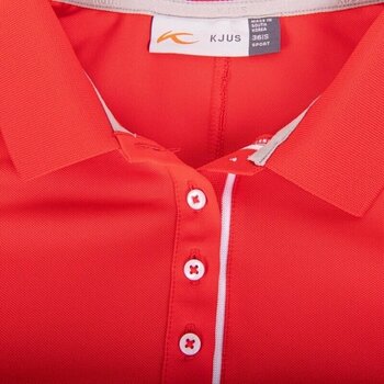 Polo Shirt Kjus Womens Sia Polo S/S Cosmic Red 38 Polo Shirt - 3