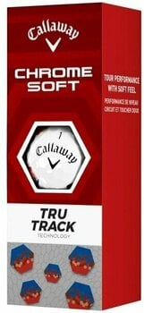 Golfball Callaway Chrome Soft Red/Blue TruTrack - 2