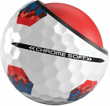 Nova loptica za golf Callaway Chrome Soft Red/Blue TruTrack - 5