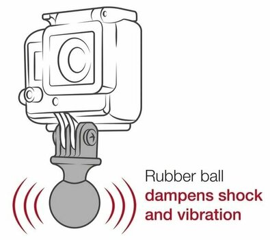 Držiak mobilu / GPS na motorku Ram Mounts Tough-Strap Double Ball Mount with Universal Action Camera Adapter - 9