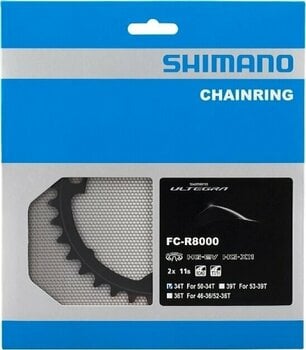 Kerékpár lánckerék / Alkatrész Shimano Y1W834000 Lánckerék 110 BCD-Aszimmetrikus 34 1.0 - 2