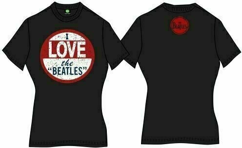 Skjorta The Beatles Skjorta I Love Black XL - 2