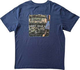 T-Shirt The Beatles Vintage Abbey Road Unisex Short Sleeve T-Shirt/Faded Denim Blue/Short - 1