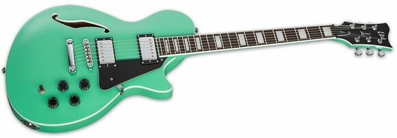 Halvakustisk guitar ESP LTD PS-1 See Foam Green - 2
