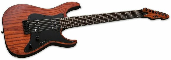 7-string Electric Guitar ESP LTD AW-7B Brown Satin - 2