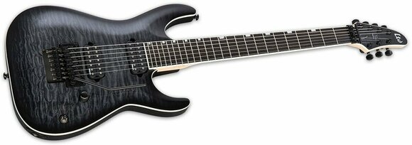 Guitare électrique ESP LTD BS-7B SeeThru Black - 2