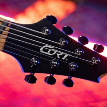 Elektryczna gitara multiscale Cort KX 307MS Black - 7
