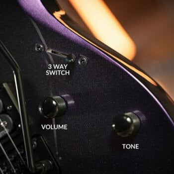 Elektromos gitár Cort X300 Flip Purple - 5