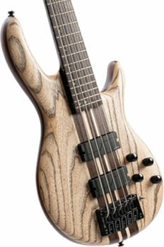 5-saitiger E-Bass, 5-Saiter E-Bass Cort A5 Ultra Etched Natural Black - 2