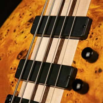 5-saitiger E-Bass, 5-Saiter E-Bass Cort A5 Plus SC Amber Open Pore - 13