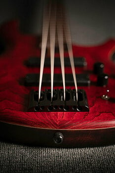 4-string Bassguitar Cort B4 Element Open Pore Burgundy Red - 3