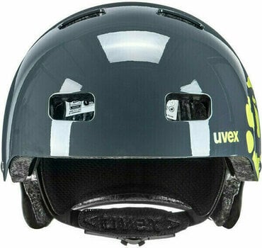 Kid Bike Helmet UVEX Kid 3 Dirtbike Grey/Lime 51-55 Kid Bike Helmet - 4