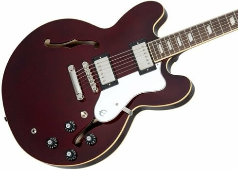 Semi-akoestische gitaar Epiphone Noel Gallagher Riviera Dark Wine Red - 4