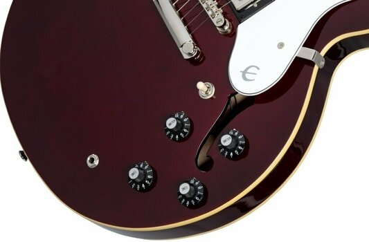 Semi-Acoustic Guitar Epiphone Noel Gallagher Riviera Dark Wine Red - 5