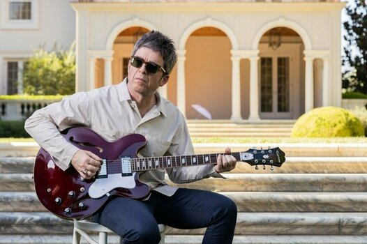 Semiakustická kytara Epiphone Noel Gallagher Riviera Dark Wine Red - 9