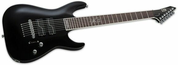 7-strängad elgitarr ESP LTD SC-607B Svart - 2